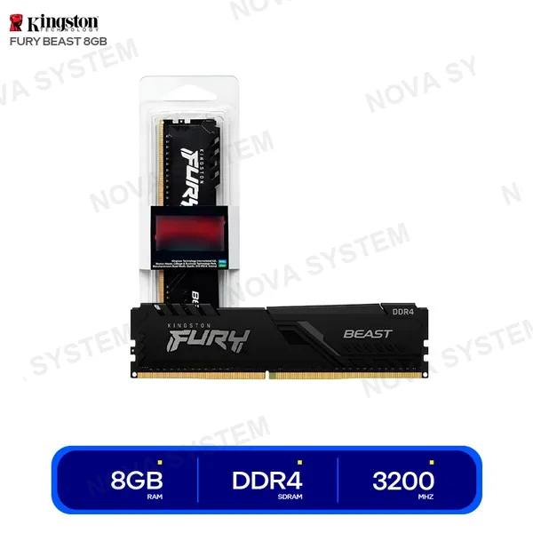 KINGSTON MEMORIA KINGSTON FURY BEAST 8GB DDR4 3200 MHZ ( KF432C1...