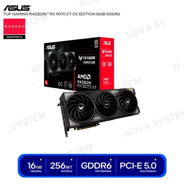 ASUS TARJETA DE VIDEO ASUS TUF GAMING RADEON RX 9070 XT OC 1...