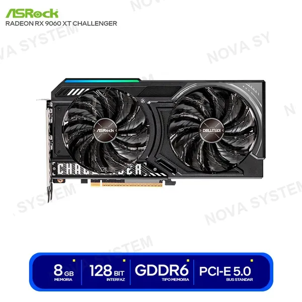 ASROCK TARJETA DE VIDEO ASROCK RADEON RX 9060 XT CHALLENGER ( ...