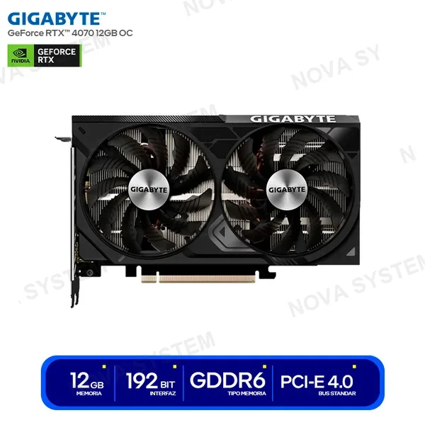 GIGABYTE TARJETA DE VIDEO GIGABYTE NVIDIA GEFORCE RTX 4070 12GB ...