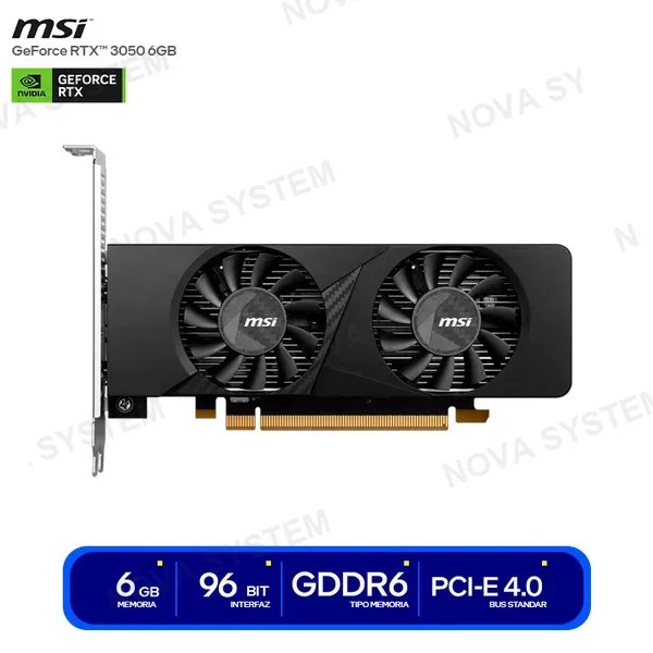 MSI TARJETA DE VIDEO MSI NVIDIA GEFORCE RTX 3050 6GB OC ( R...