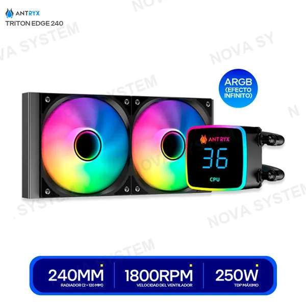 ANTRYX SISTEMA DE ENFRIAMIENTO LIQUIDO ANTRYX TRITON EDGE 240 ...