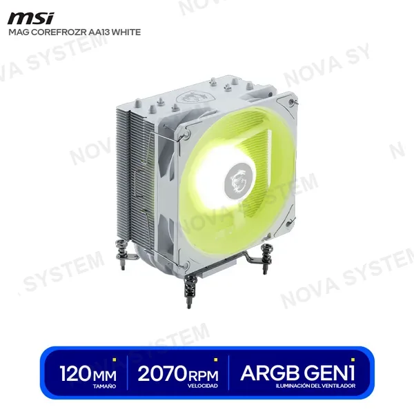 MSI COOLER CPU MSI MAG COREFROZR AA13 BLANCO ( MAG COREFROZ...