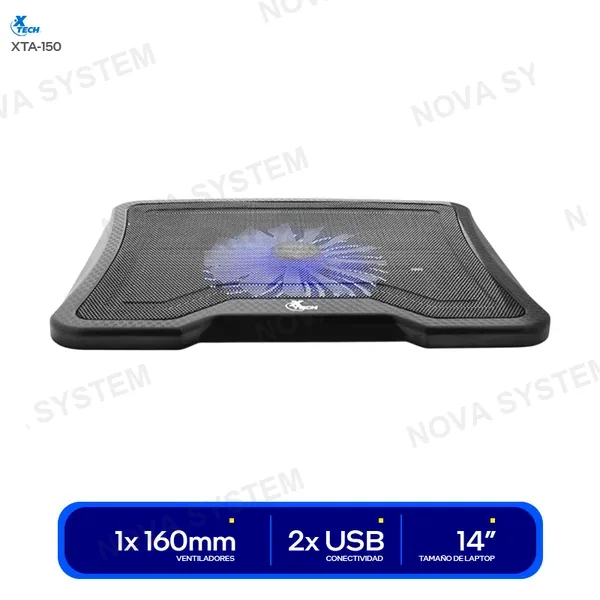 COOLER PARA LAPTOP XTECH BLACK ( XTA 150 ) 14 | REGULAB...