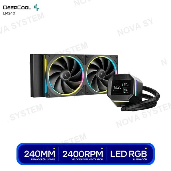 DEEPCOOL SISTEMA DE ENFRIAMIENTO LIQUIDO DEEPCOOL LM240 A-RGB (...