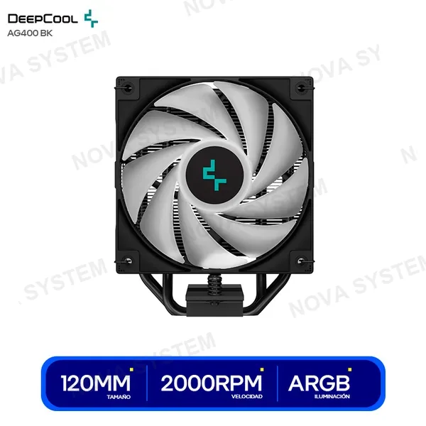 DEEPCOOL COOLER DE PROCESADOR DEEPCOOL AG400 BK A-RGB ( R-AG400-...