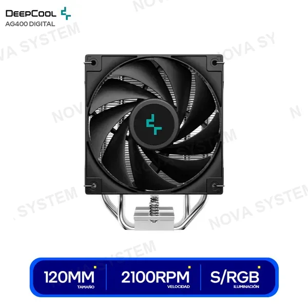 DEEPCOOL COOLER DE PROCESADOR DEEPCOOL AG400 DIGITAL ( R-AG400-B...