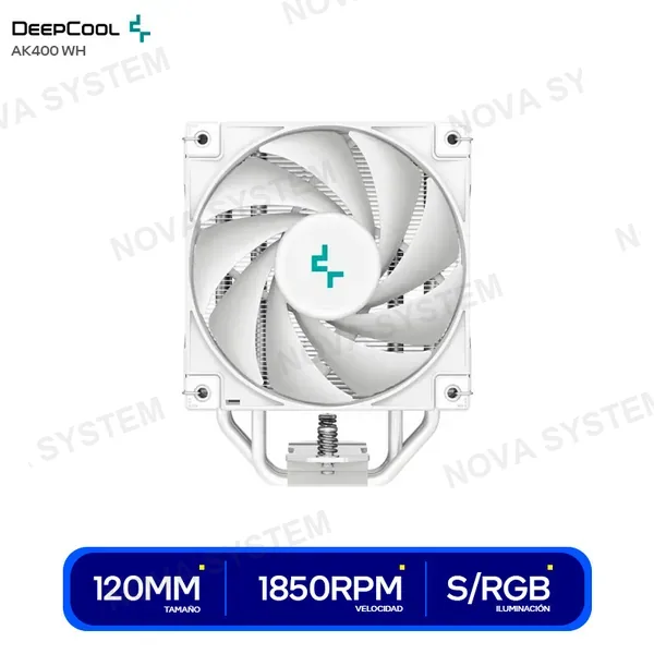 DEEPCOOL COOLER DE PROCESADOR DEEPCOOL AK400 WH ( R-AK400-WHNNMN...