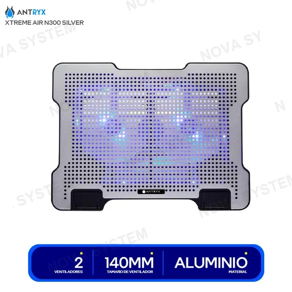 ANTRYX COOLER PARA LAPTOP ANTRYX XTREME AIR N300 SILVER ( ACP...