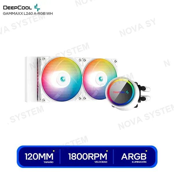 DEEPCOOL SISTEMA DE ENFRIAMIENTO LIQUIDO DEEPCOOL GAMMAXX L240 A...