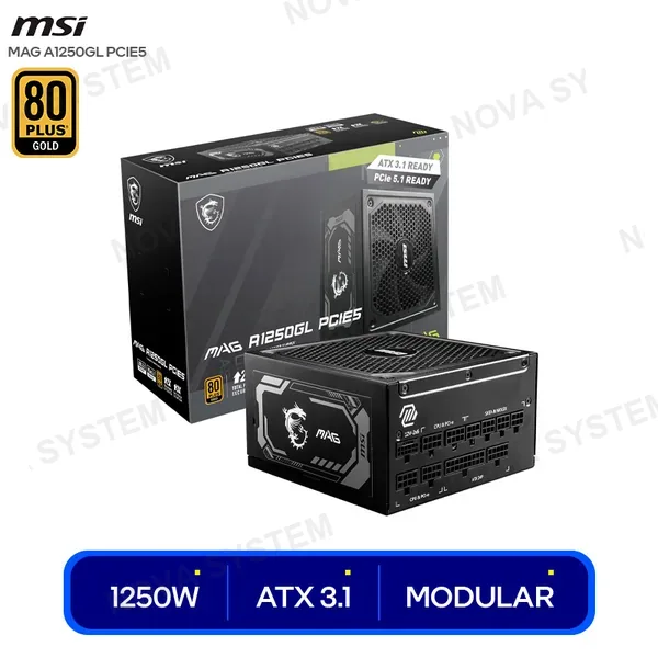 MSI FUENTE MSI MAG A1250GL PCIE5 1250W ( MAG A1250GL PCIE5 ...