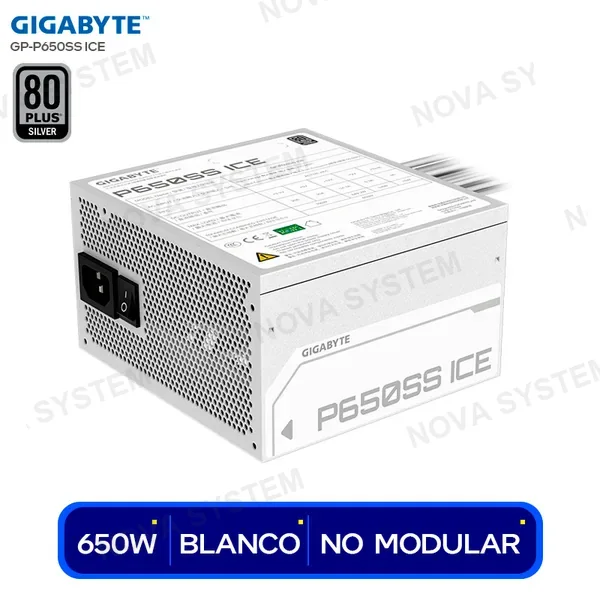 GIGABYTE FUENTE GIGABYTE 650W 80 PLUS SILVER BLANCO...
