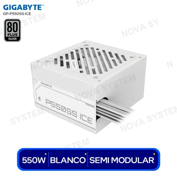 GIGABYTE FUENTE GIGABYTE 550W 80 PLUS SILVER BLANCO ( GP-P550S...