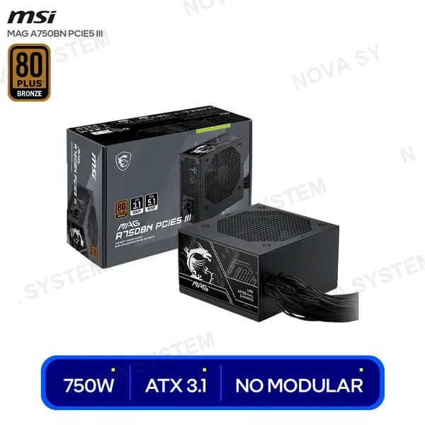MSI FUENTE MSI MAG A750BN III 750W ( MAG A750BN PCIE5 ) | 8...