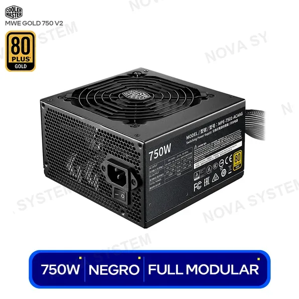 COOLER MASTER FUENTE COOLER MASTER MWE GOLD 750W V2 ( MPE-7501-AFAAG-...