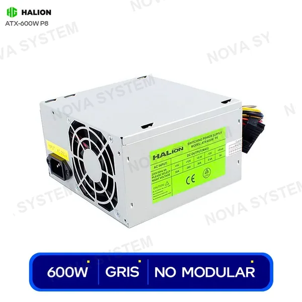 HALION FUENTE HALION ( ATX-600W P8 ) 600W...