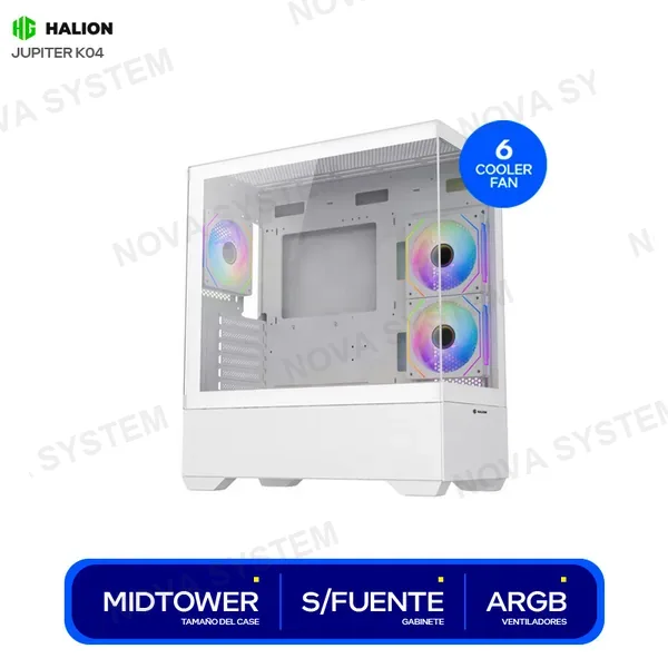 HALION CASE GAMER HALION JUPITER K04 ( JUPITER K04 ) S/FUENTE ...