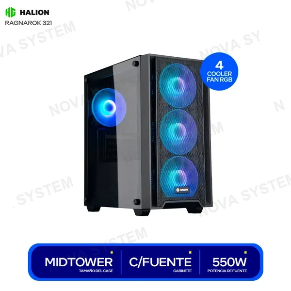 HALION CASE GAMER HALION RAGNAROK 321 ( RAGNAROK 321 ) 550W | ...