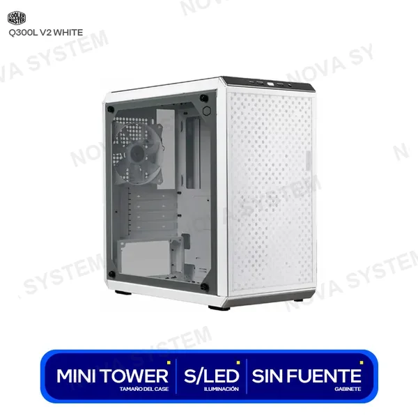 COOLER MASTER CASE COOLER MASTER MINI TOWER Q300L V2 BLANCO SIN FUEN...