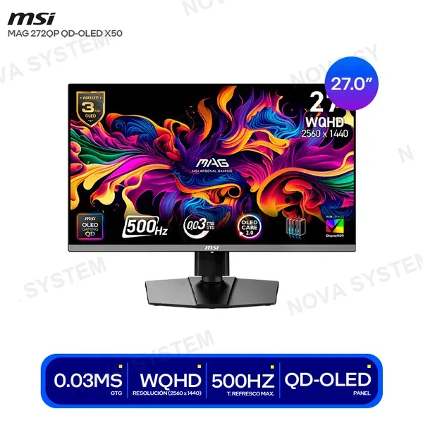 MSI MONITOR MSI MAG MP272QP QD OLED X50 27’’ ( 3CD7 ) W...