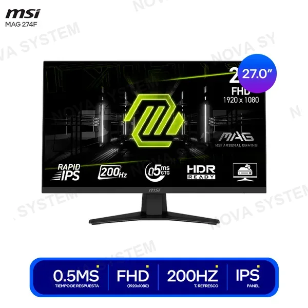 MSI MONITOR MSI GAMING 27 MAG 274F ( 3CE4 ) FHD / 200HZ | 0...