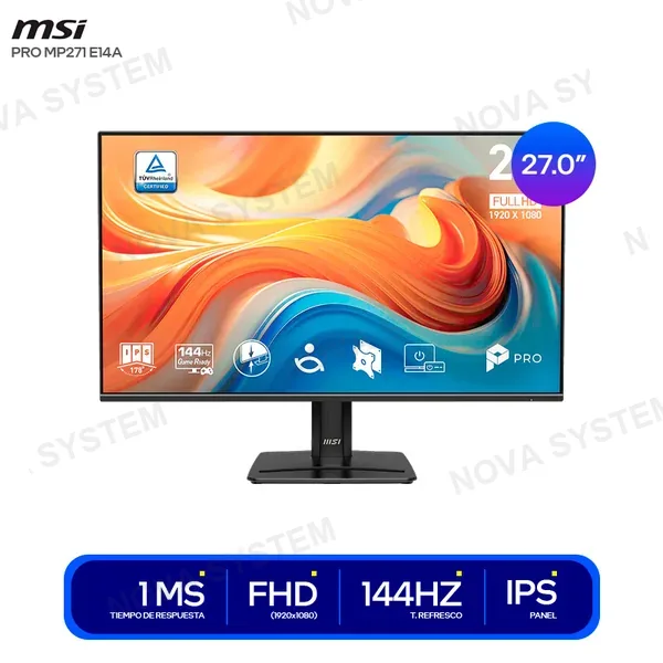 MSI MONITOR MSI PRO MP271 E14A 27 ( 3PE9 ) FHD 1920 X 1080 ...
