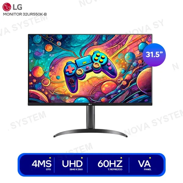 LG MONITOR LG 31.5 VA 4K 3840 X 2160 60HZ 4MS HDMI - DP PI...