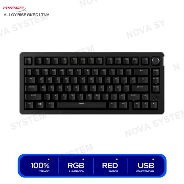 HYPERX TECLADO MECANICO HYPERX ALLOY RISE GKBD LTNA ( 7G7A4AA#...