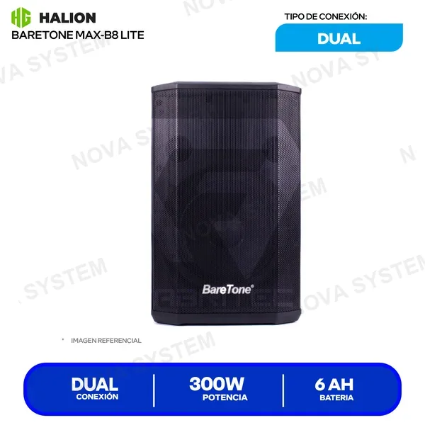 HALION PARLANTE HALION BARETONE ( MAX-B8 LITE ) USB - BT | 300...
