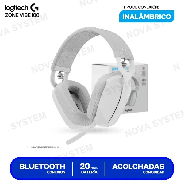 LOGITECH AUDIFONO CON MICROFONO LOGITECH ZONE VIBE 100 ( 981-001...