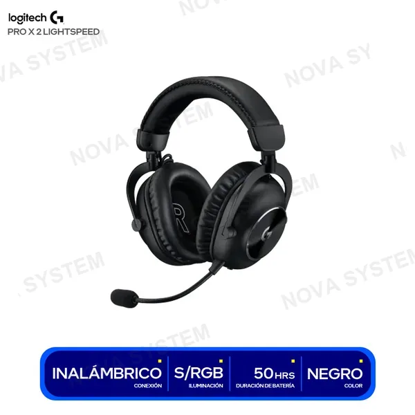LOGITECH AUDIFONO GAMING LOGITECH PRO X 2 LIGHTSPEED ( 981-00126...