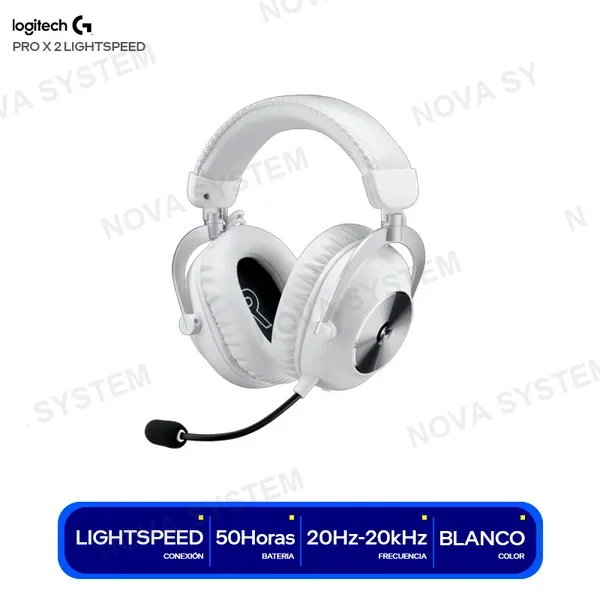 LOGITECH AUDIFONO GAMING LOGITECH PRO X 2 LIGHTSPEED C/ MICROFON...