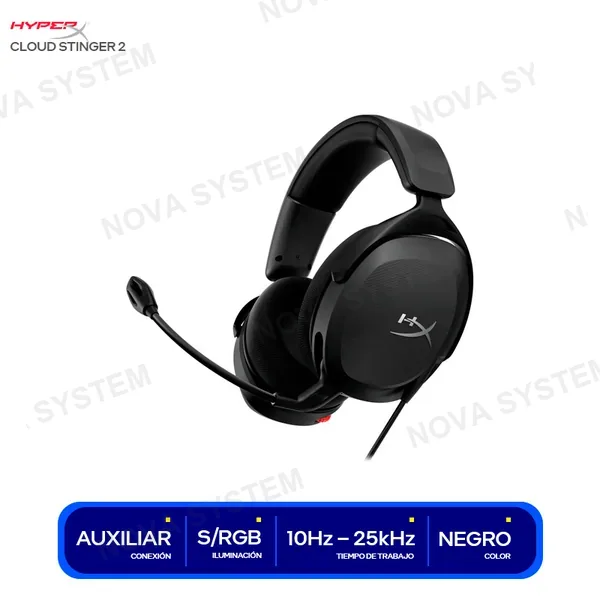 HYPERX AUDIFONO C/ MICROFONO HYPERX CLOUD STINGER 2 ( 683L9AA ...