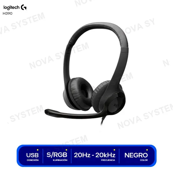 LOGITECH AUDIFONO LOGITECH H390 ( 981-000014 ) C/ MICROFONO | NE...