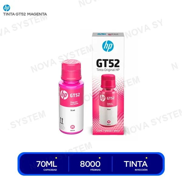 HP TINTA HP M0H55AL ( GT52 MAGENTA ) P/SERIES GT MAGENTA...