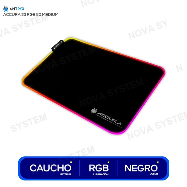 ANTRYX PAD MOUSE ANTRYX ACCURA 33 RGB 80 MEDIUM 330 X 260 MM ...