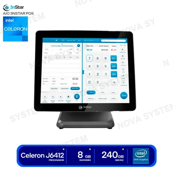 INTEL AIO 3NSTAR POS INTEL CELERON J6412 2.0GHZ RAM 8GB DDR4 ...
