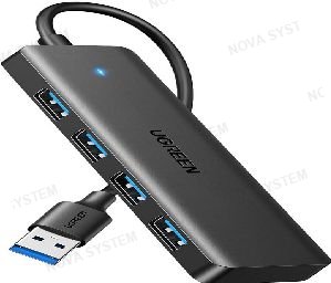 UGREEN HUB USB 2.0 / 3.0 , LECTORES DE MEMORIA 3.0 HUB USB 3.0 UGREEN ULTRA SLIM NEGRO. Plug and play ,4 puertos usb 3.0 . Para Windows, macOS, Linux, Chrome OS y NUEVO más,transferencia de 5 gbps.