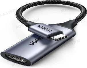 UGREEN ADAPTADOR TIPO C A HDMI UGREEN 4K/ 60 HZ resolución de vídeo de hasta 3840*2160@60Hz y Full HD 1080p. -Extiende o refleja la pantalla . De aluminio y cable nilon trenzado.