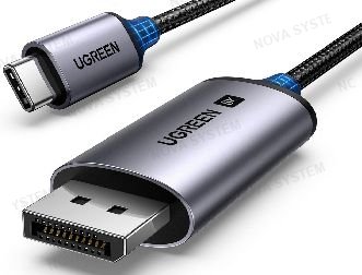 UGREEN ADAPTADORES Y CABLES DISPLAY PORT CABLE USB C A DISPLAY PORT 1.4 UGREEN . 8K @60Hz 4K a 240Hz Thunderbolt 4/3 ,de aluminio y cable nilon trenzado,windows , linux ,mac os,ios pad. Cable de 3 metros.