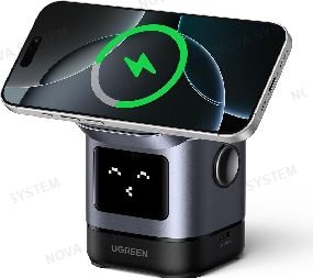 UGREEN Estación de acoplamiento para teléfono UGREEN USB C 1 COD. puerto hdmi 4K-60 HZ 1 puerto USB A 1 puerto usb c datos 1 35590 puerto usb c caraga 100 watts,con soporte magnetico , plegable compatible co