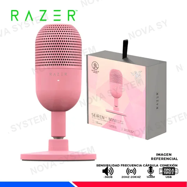 RAZER MICROFONO RAZER SEIREN V3 MINI, USB, PINK