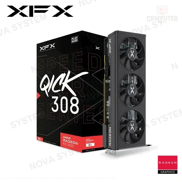 AMD TARJETA DE VIDEO XFX SPEEDSTER QICK 308 RADEON RX 7600 8GB GDDR6