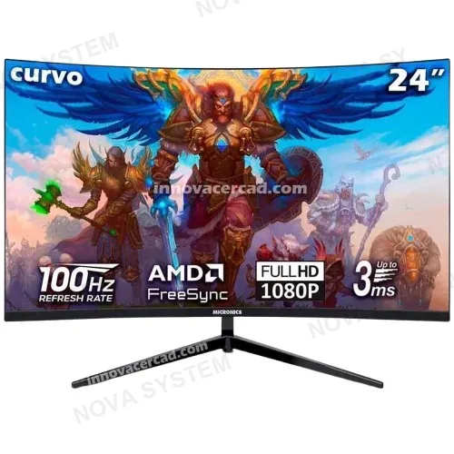 MONITOR GAMER MIC BRICKELL CURVO DG24FC 24P FHD 100HZ VA