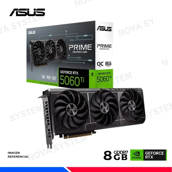 Asus Tarjeta De Video Asus Geforce Rtx 5060 Ti 8gb T1 Special Edition Oc Gddr7 (t1-rtx5060ti-o8g-gaming) Nvidia 128 Bits, 3 Ventiladores