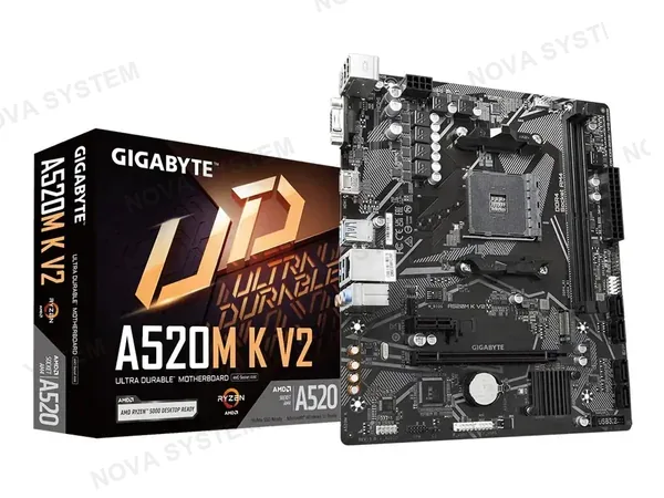 Gigabyte Placa Madre Gigabyte A520m K V2 (a520m K V2) Socket Am4, Ram Ddr4 Buss 5100oc Mhz
