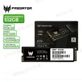 Acer Unidad De Almacenamiento Ssd M.2 Pcie Ssd Acer Fa100 M.2 256gb