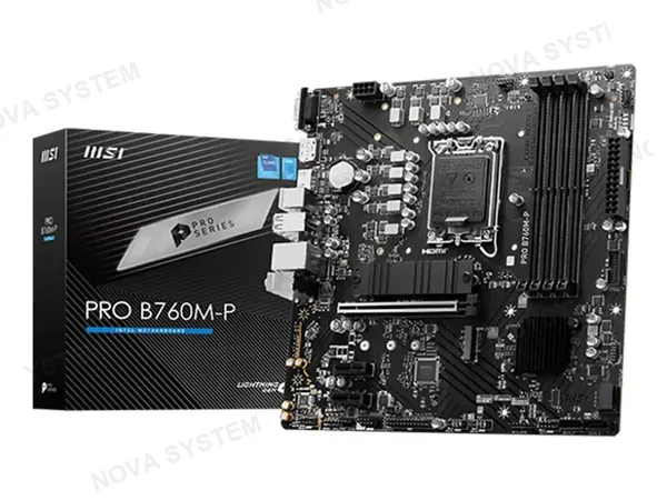 MSI Placa Madre Msi B760m-p Pro (pro B760m-p Ddr5) Socket Lga 1700, Ram Ddr5 Buss 6800oc Mhz, 14va, 13va, 12va Gen