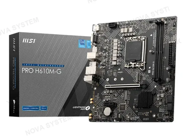 MSI Placa Madre Msi H610m-g Pro (911-7d46-225) Socket Lga 1700, Ram Ddr5 Buss 5600 Mt/s