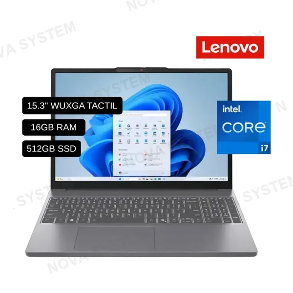 Lenovo LAPTOP LENOVO CORE I5-13420H IDEAPAD SLIM 3 15IRH10 (83K1016CLM) PANTALLA 15.3 WUXGA, RAM 16GB, SSD 512GB, FREEDOS, LUNA GREY